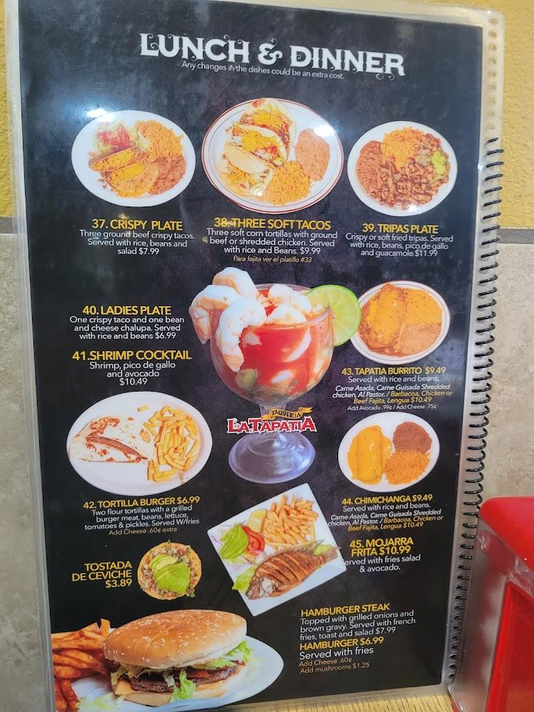 La Tapatia Restaurant Menu image 4